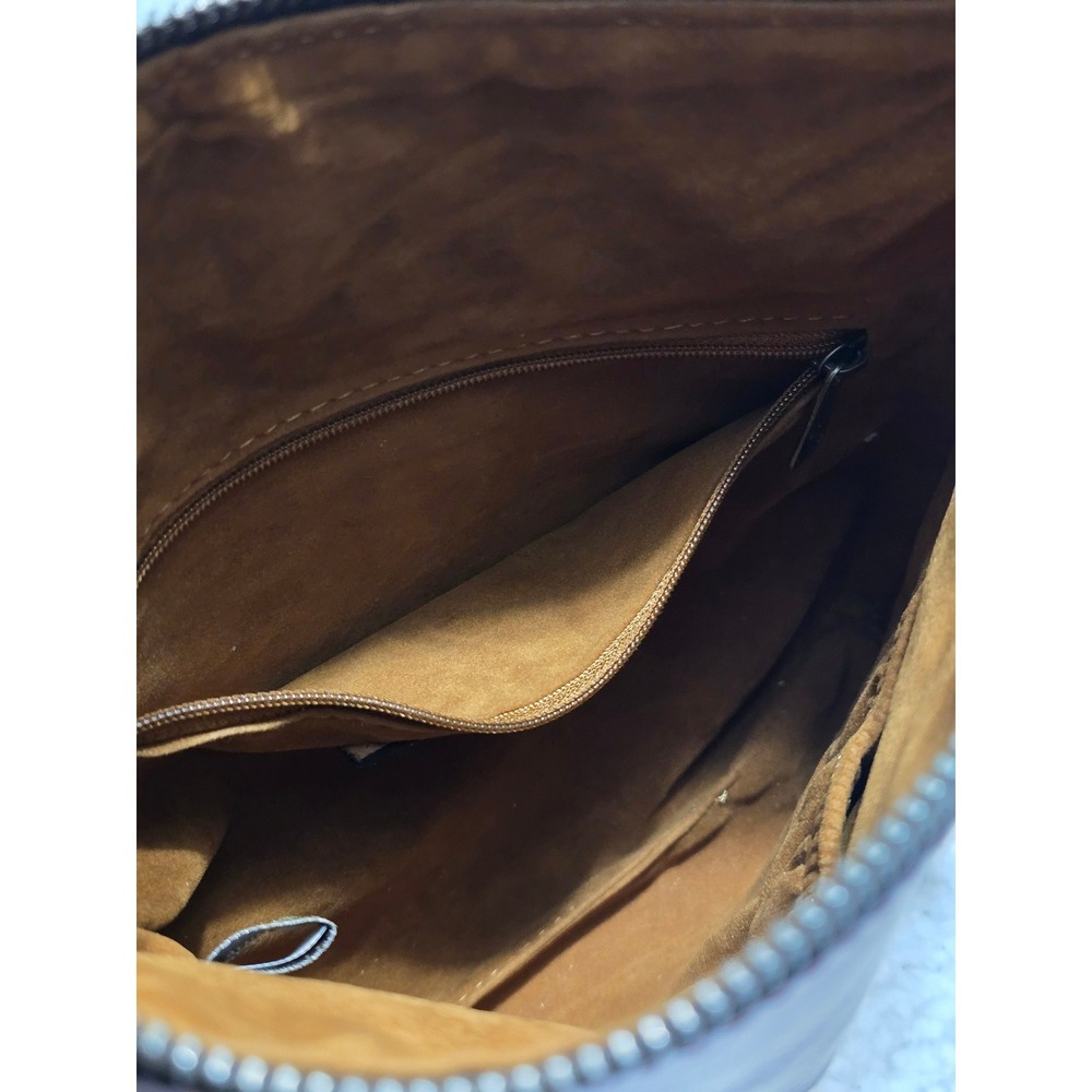 Patricia Nash Valerie Fold-over Wristlet Plum Purple Floral Embossed Leather Bag - Picture 12 of 13